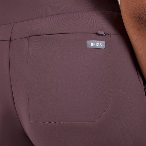 Figs High Waisted Salina FORMx Wide Leg Scrub Pants in Plum, Size Small - Picture 6 of 10